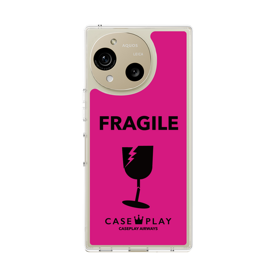 スリムプロテクションケース［ FRAGILE - Pink ］