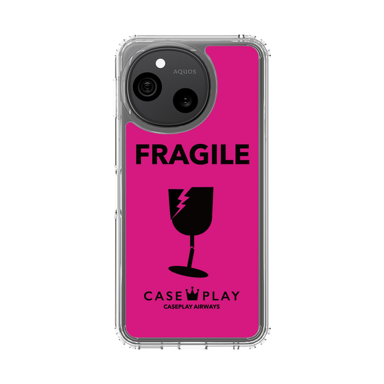 スリムプロテクションケース［ FRAGILE - Pink ］