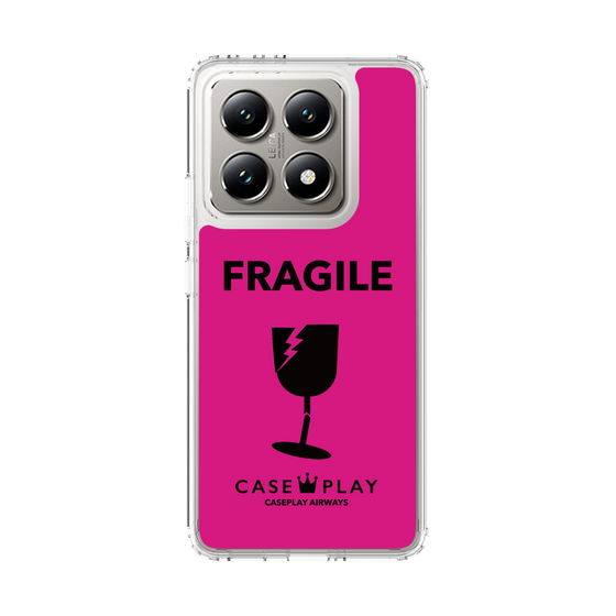 スリムプロテクションケース［ FRAGILE - Pink ］
