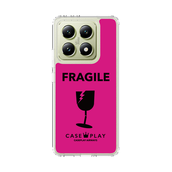 スリムプロテクションケース［ FRAGILE - Pink ］