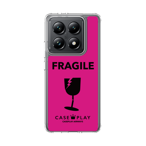 スリムプロテクションケース［ FRAGILE - Pink ］