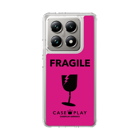 スリムプロテクションケース［ FRAGILE - Pink ］