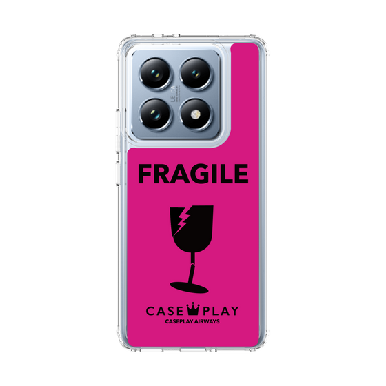 スリムプロテクションケース［ FRAGILE - Pink ］