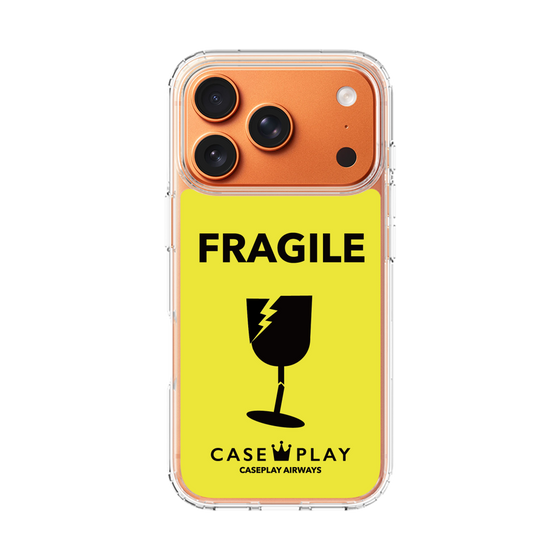 スリムプロテクションケース［ FRAGILE - Yellow ］