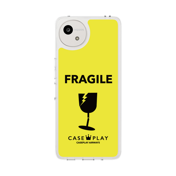 スリムプロテクションケース［ FRAGILE - Yellow ］