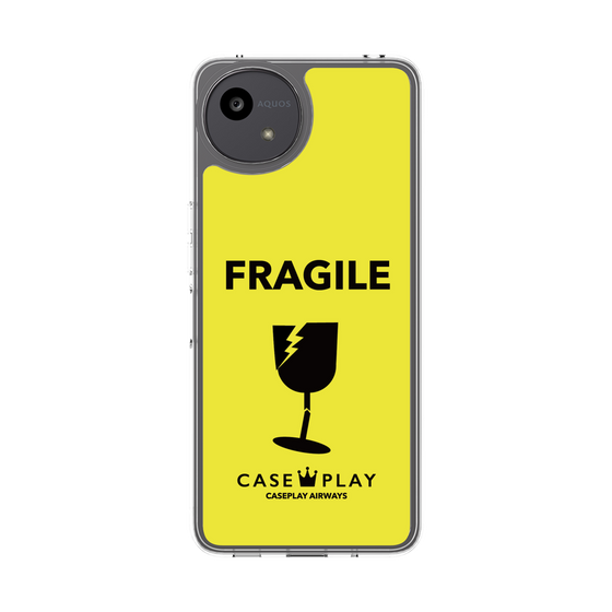 スリムプロテクションケース［ FRAGILE - Yellow ］