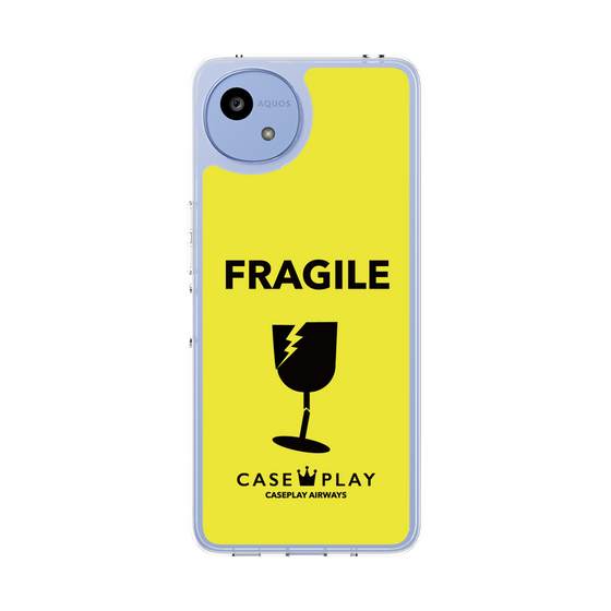 スリムプロテクションケース［ FRAGILE - Yellow ］