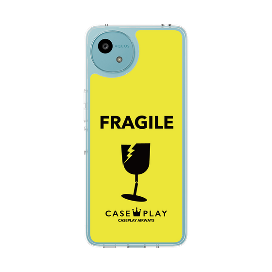 スリムプロテクションケース［ FRAGILE - Yellow ］