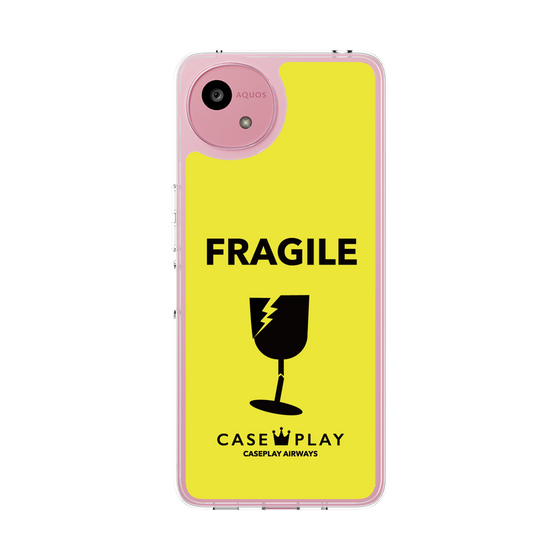 スリムプロテクションケース［ FRAGILE - Yellow ］