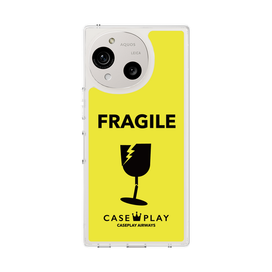 スリムプロテクションケース［ FRAGILE - Yellow ］