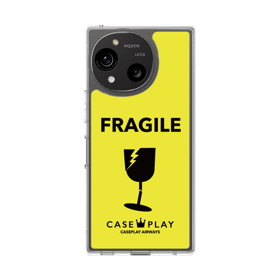 スリムプロテクションケース［ FRAGILE - Yellow ］