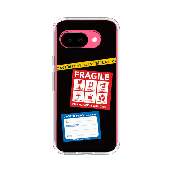 スリムプロテクションケース［ FRAGILE Stickers - Black ］