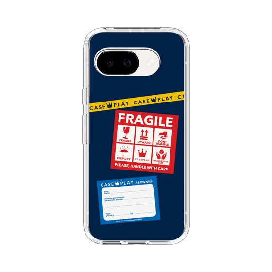 スリムプロテクションケース［ FRAGILE Stickers - Navy ］