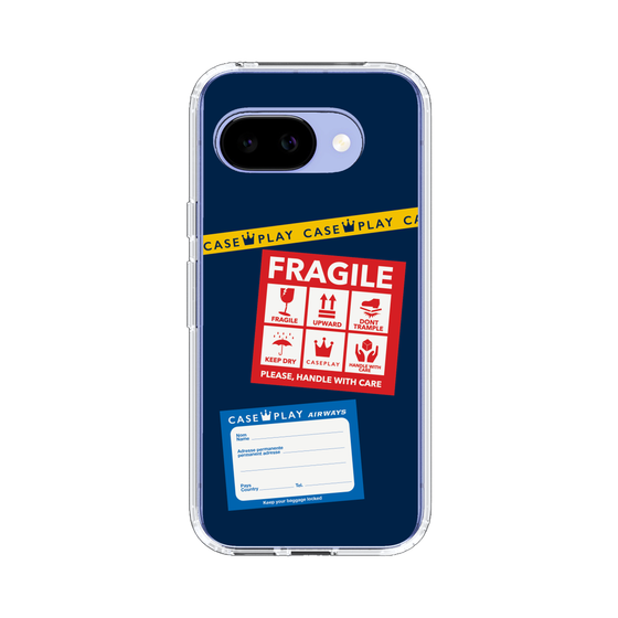 スリムプロテクションケース［ FRAGILE Stickers - Navy ］