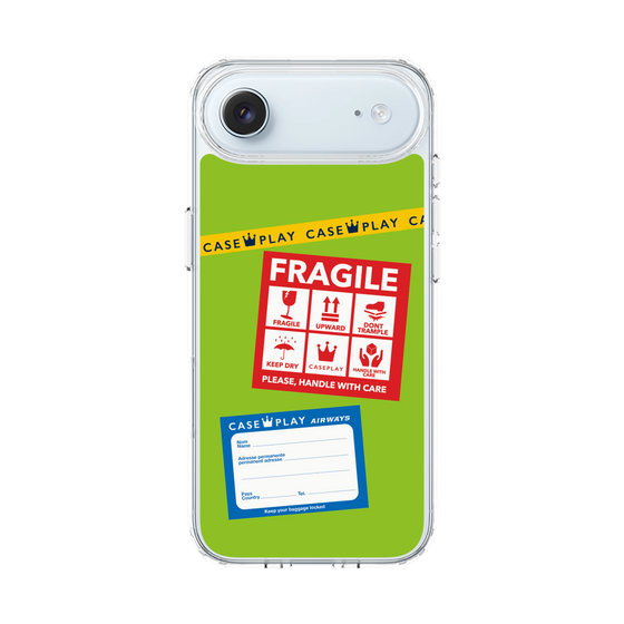 スリムプロテクションケース［ FRAGILE Stickers - Green ］