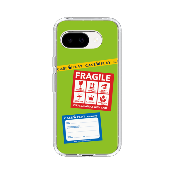 スリムプロテクションケース［ FRAGILE Stickers - Green ］
