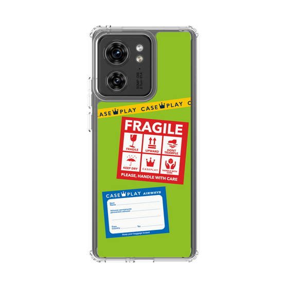 スリムプロテクションケース［ FRAGILE Stickers - Green ］
