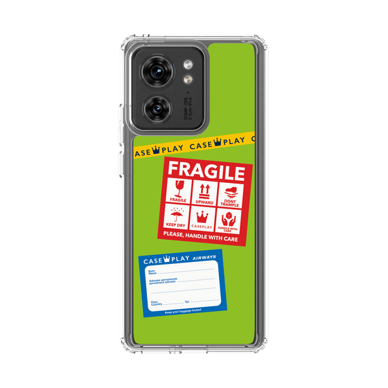スリムプロテクションケース［ FRAGILE Stickers - Green ］