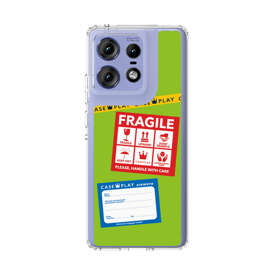 スリムプロテクションケース［ FRAGILE Stickers - Green ］