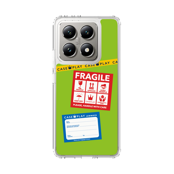 スリムプロテクションケース［ FRAGILE Stickers - Green ］