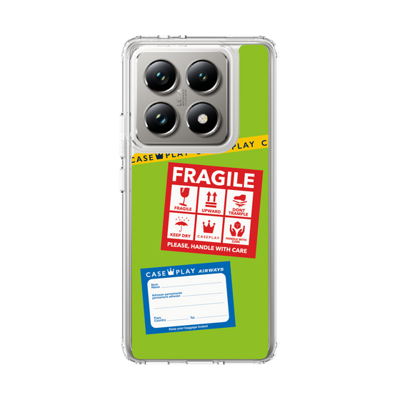 スリムプロテクションケース［ FRAGILE Stickers - Green ］