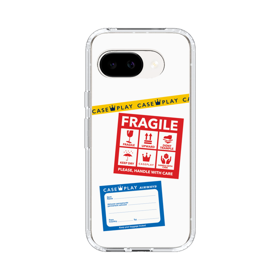 スリムプロテクションケース［ FRAGILE Stickers - White ］