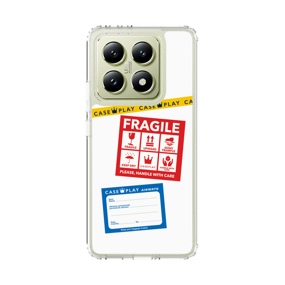 スリムプロテクションケース［ FRAGILE Stickers - White ］