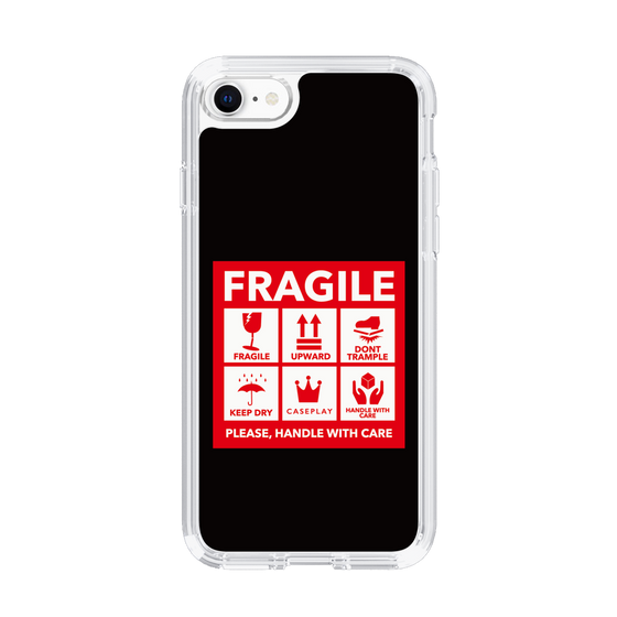 スリムプロテクションケース［ FRAGILE Sticker - Black ］