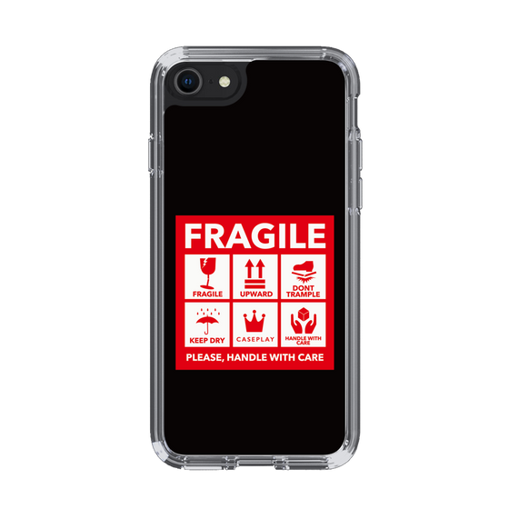 スリムプロテクションケース［ FRAGILE Sticker - Black ］