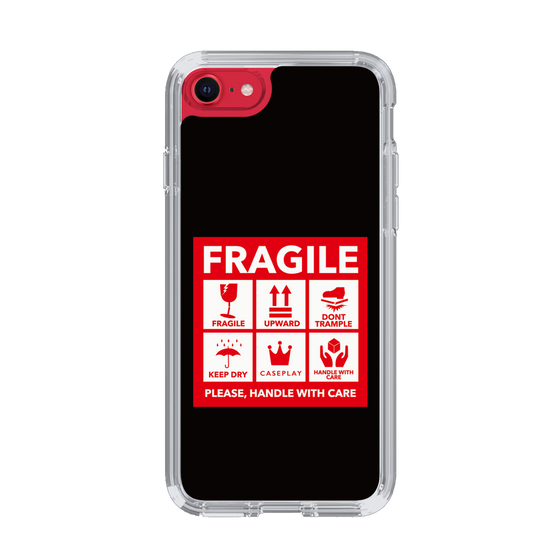 スリムプロテクションケース［ FRAGILE Sticker - Black ］