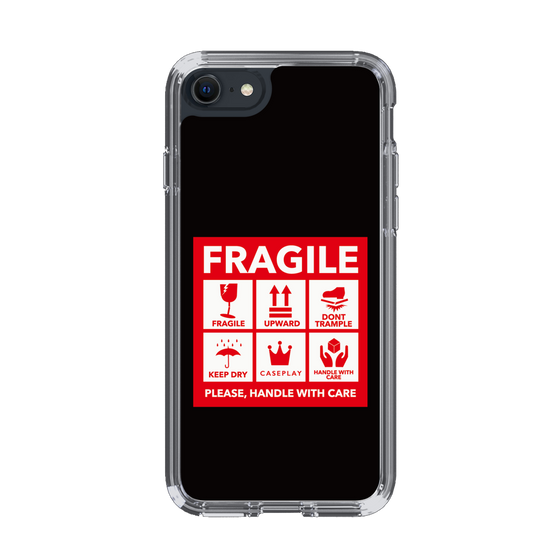 スリムプロテクションケース［ FRAGILE Sticker - Black ］