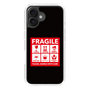 スリムプロテクションケース［ FRAGILE Sticker - Black ］