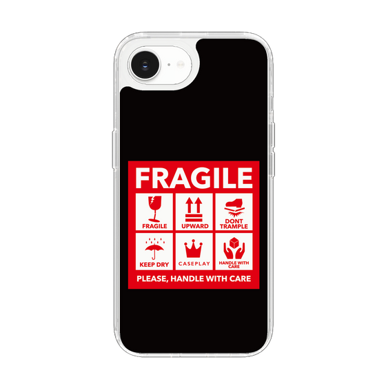 スリムプロテクションケース［ FRAGILE Sticker - Black ］