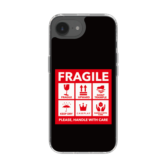 スリムプロテクションケース［ FRAGILE Sticker - Black ］