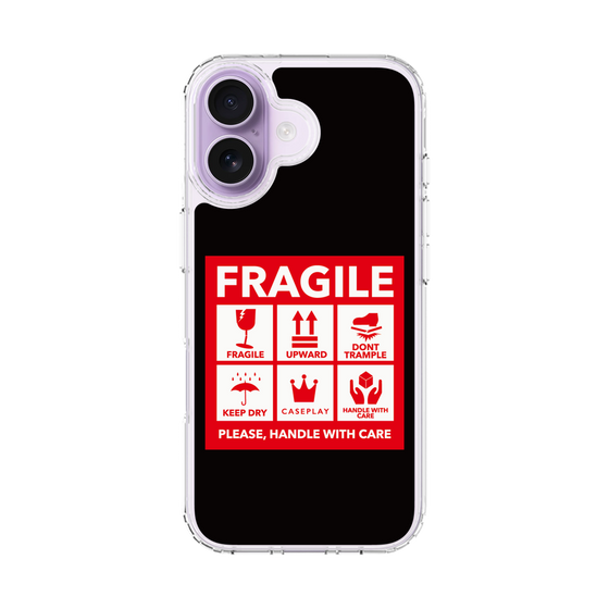 スリムプロテクションケース［ FRAGILE Sticker - Black ］