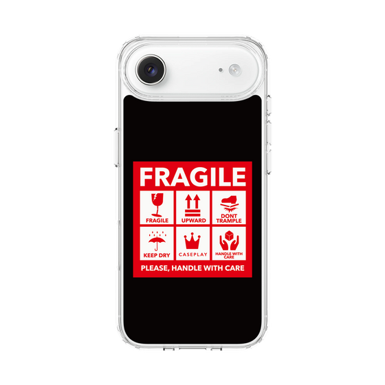 スリムプロテクションケース［ FRAGILE Sticker - Black ］