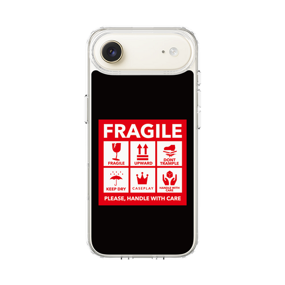 スリムプロテクションケース［ FRAGILE Sticker - Black ］