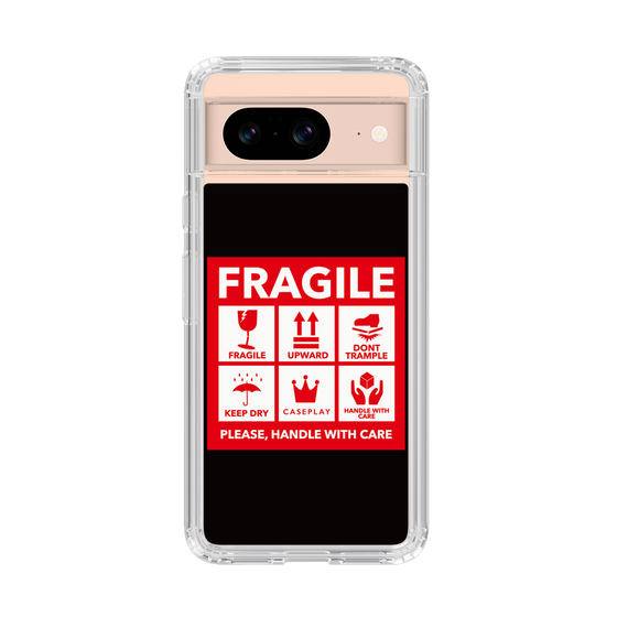 スリムプロテクションケース［ FRAGILE Sticker - Black ］