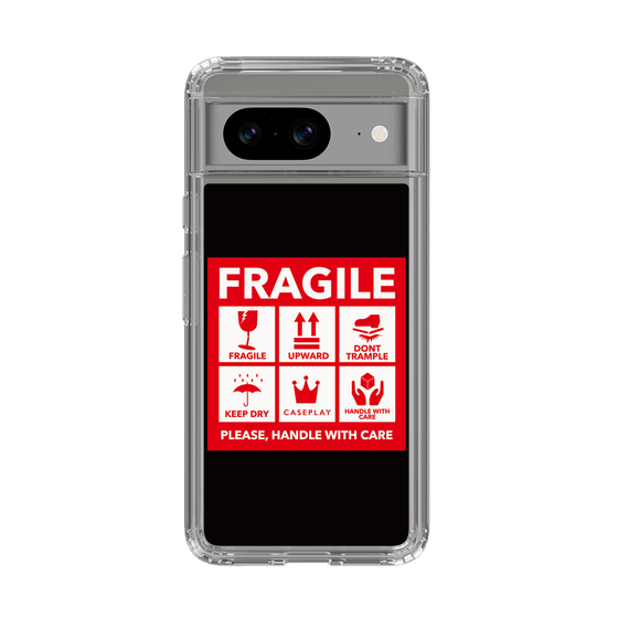 スリムプロテクションケース［ FRAGILE Sticker - Black ］