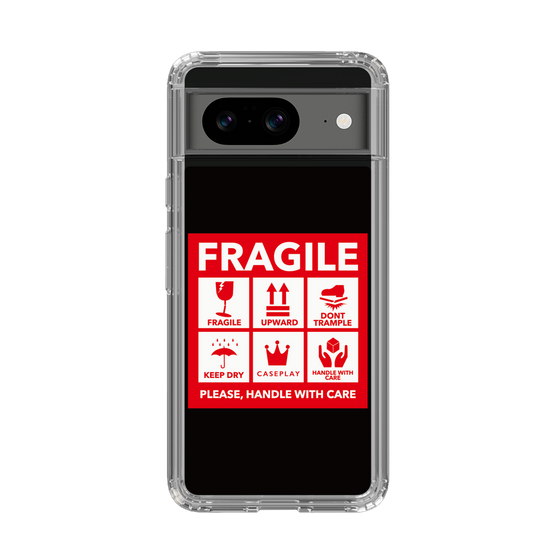 スリムプロテクションケース［ FRAGILE Sticker - Black ］