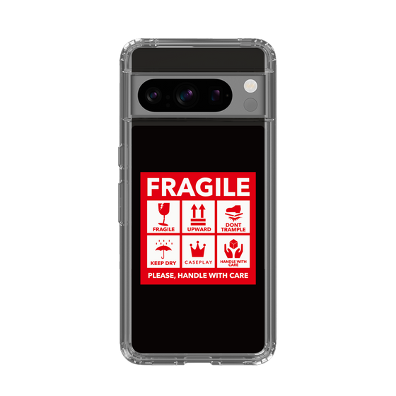 スリムプロテクションケース［ FRAGILE Sticker - Black ］