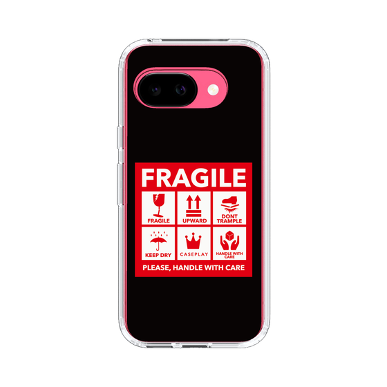 スリムプロテクションケース［ FRAGILE Sticker - Black ］