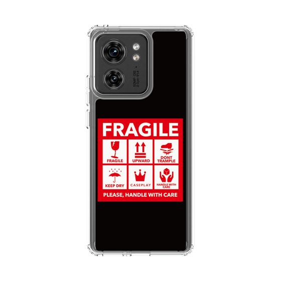 スリムプロテクションケース［ FRAGILE Sticker - Black ］