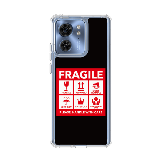 スリムプロテクションケース［ FRAGILE Sticker - Black ］
