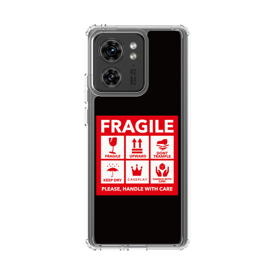 スリムプロテクションケース［ FRAGILE Sticker - Black ］