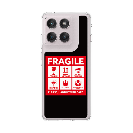 スリムプロテクションケース［ FRAGILE Sticker - Black ］