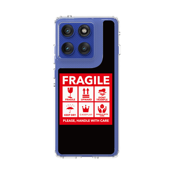 スリムプロテクションケース［ FRAGILE Sticker - Black ］