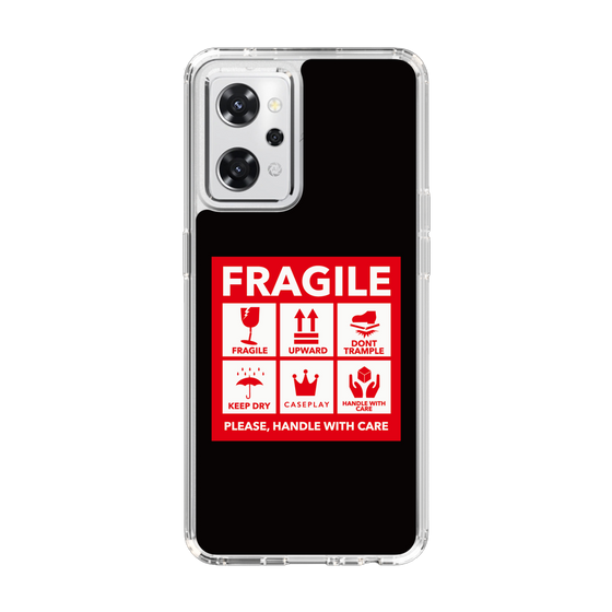 スリムプロテクションケース［ FRAGILE Sticker - Black ］