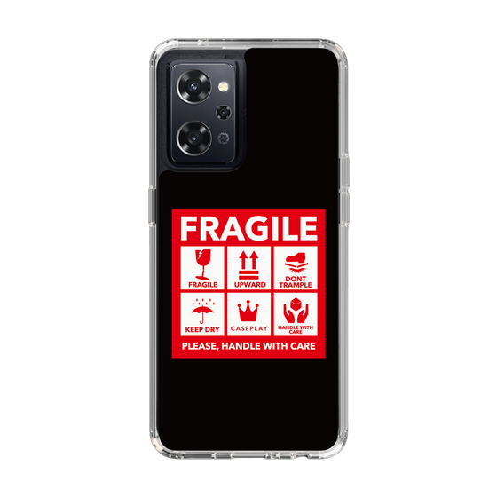 スリムプロテクションケース［ FRAGILE Sticker - Black ］