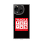 スリムプロテクションケース［ FRAGILE Sticker - Black ］